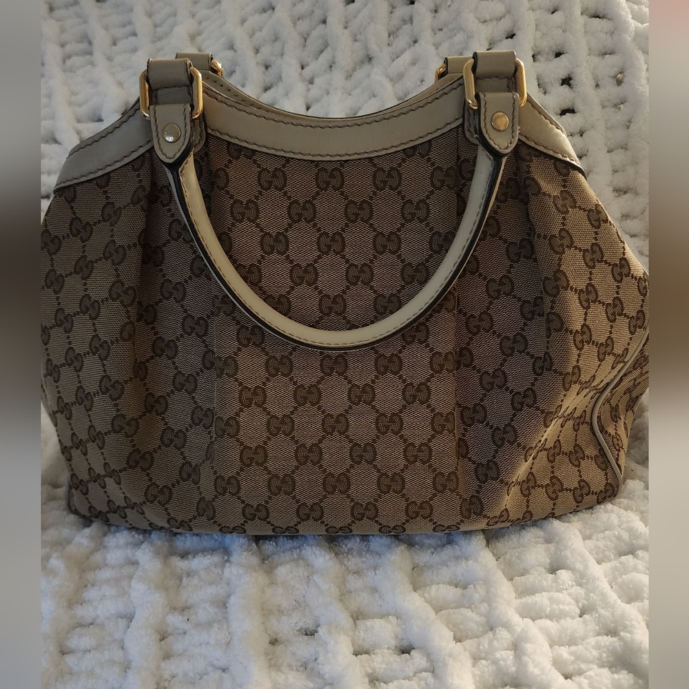 Authentic Gucci GG canvas tote bag